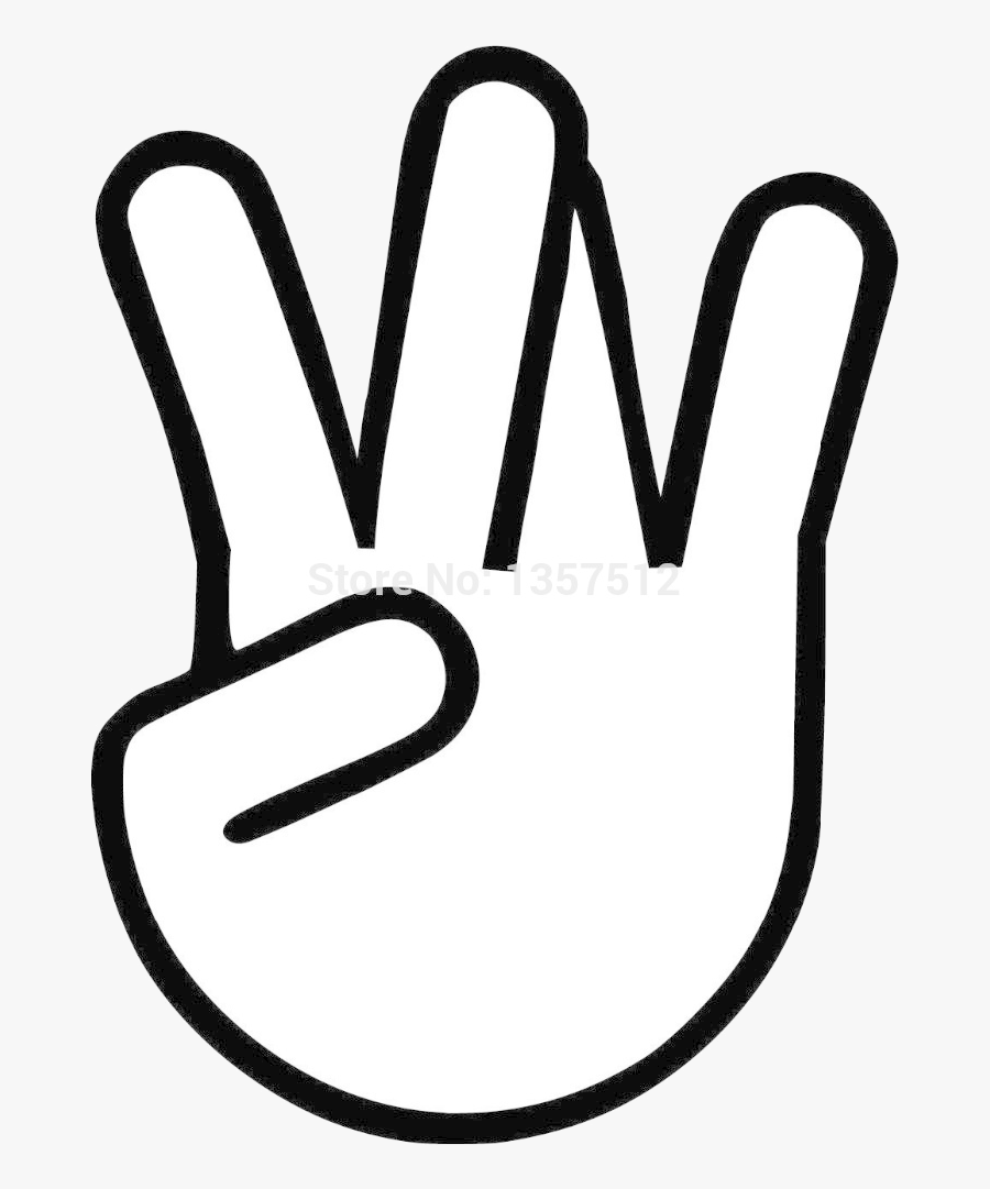 Middle Finger Black Emoji Transparent Png - West Side Hand Transparent, Transparent Clipart