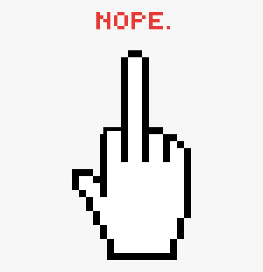 Transparent Nope Png - Mano Cursor Png, Transparent Clipart