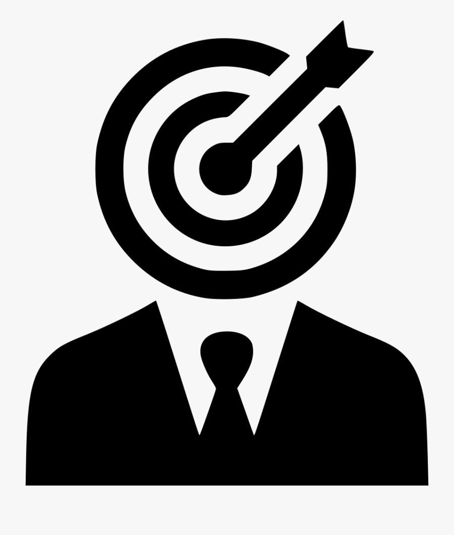 Transparent Target Clipart Black And White - Target Icon Png, Transparent Clipart