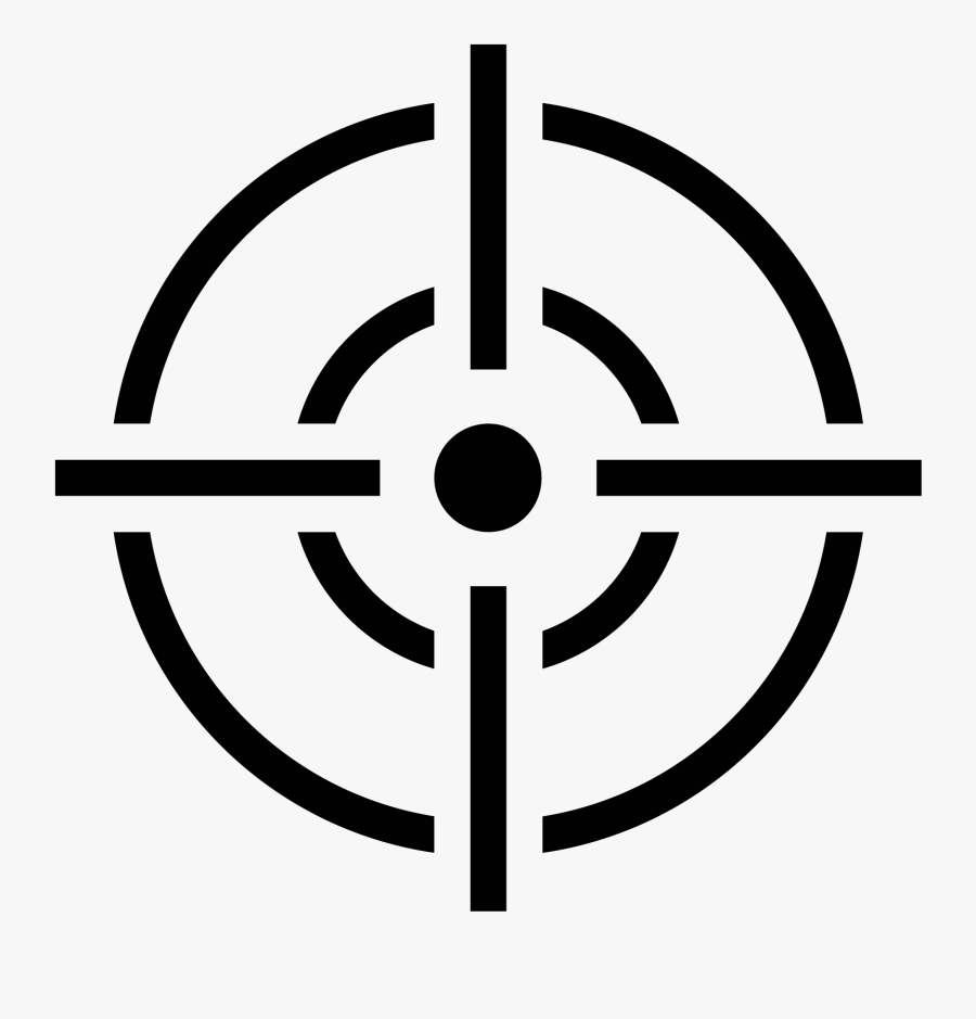 Target Vector Icon, Transparent Clipart