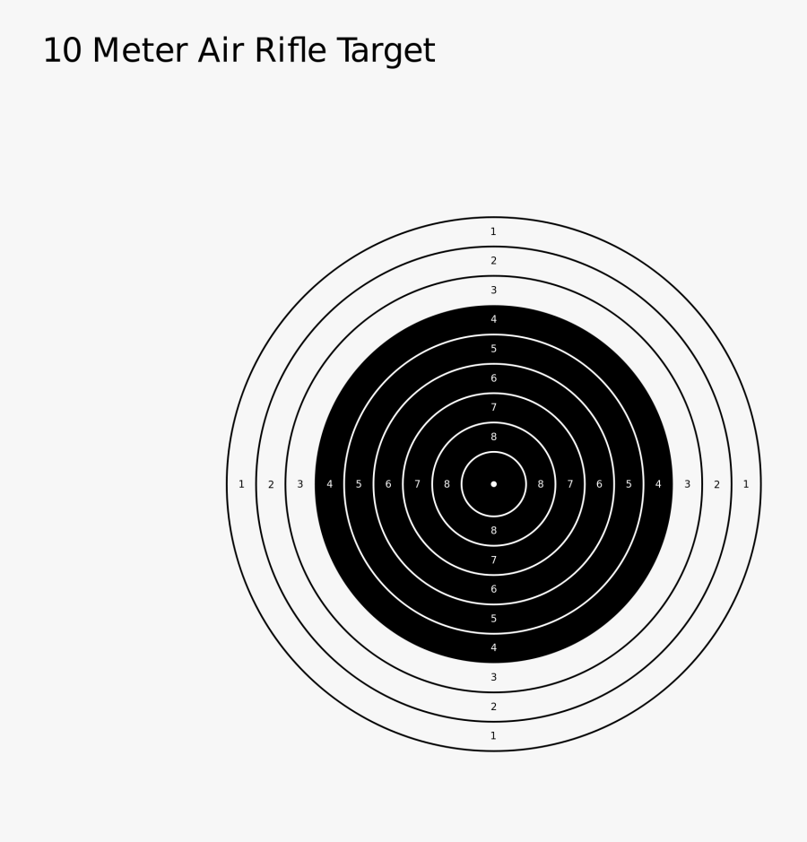 Transparent Gun Target Clipart - Luftgewehr, Transparent Clipart