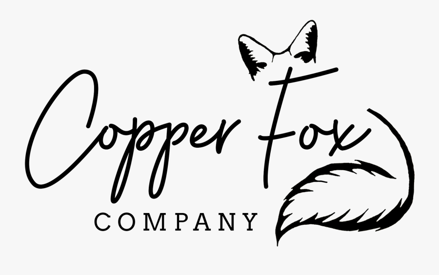 Clip Art Copper Fox Tattoo - Calligraphy, Transparent Clipart