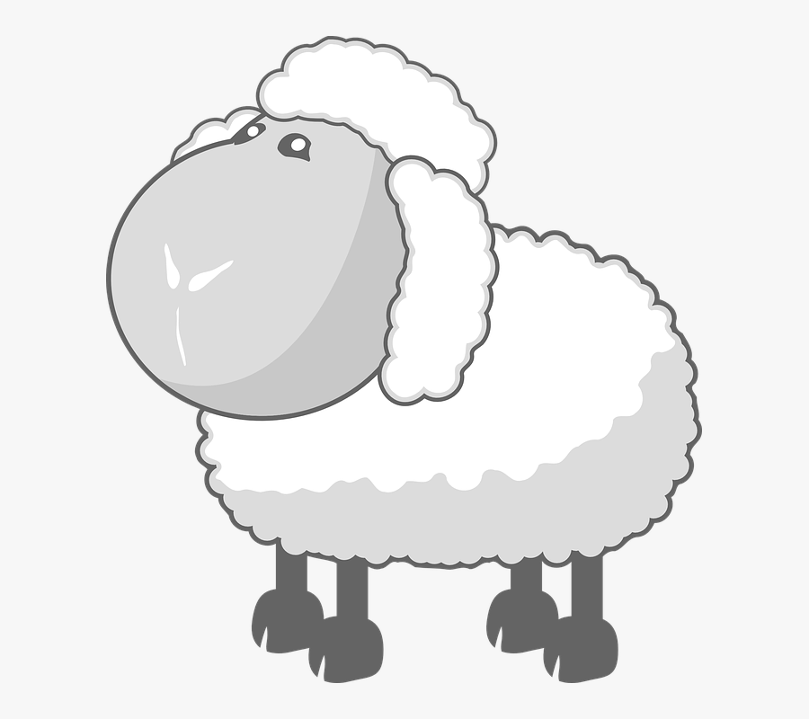 Sheep, Animal, Mammal, Wool, Fuzzy, Farm - Sheep Clip Art, Transparent Clipart