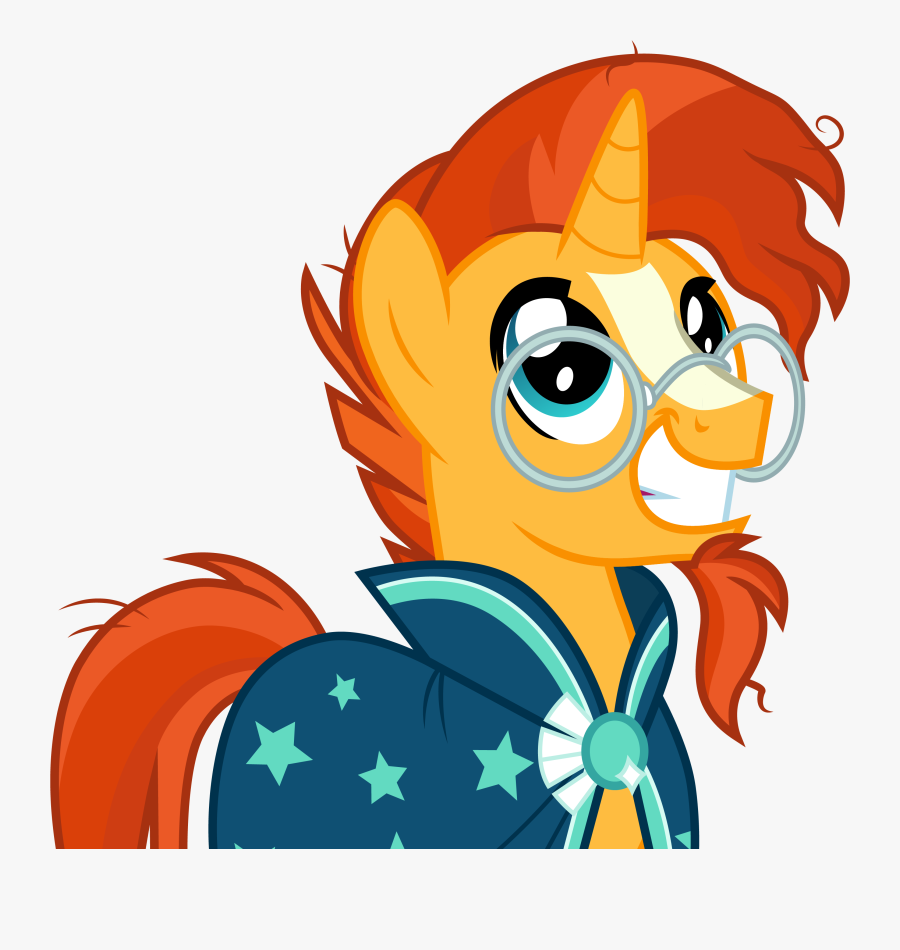 Best Nerd Horse - Sunburst My Little Pony Gif, Transparent Clipart