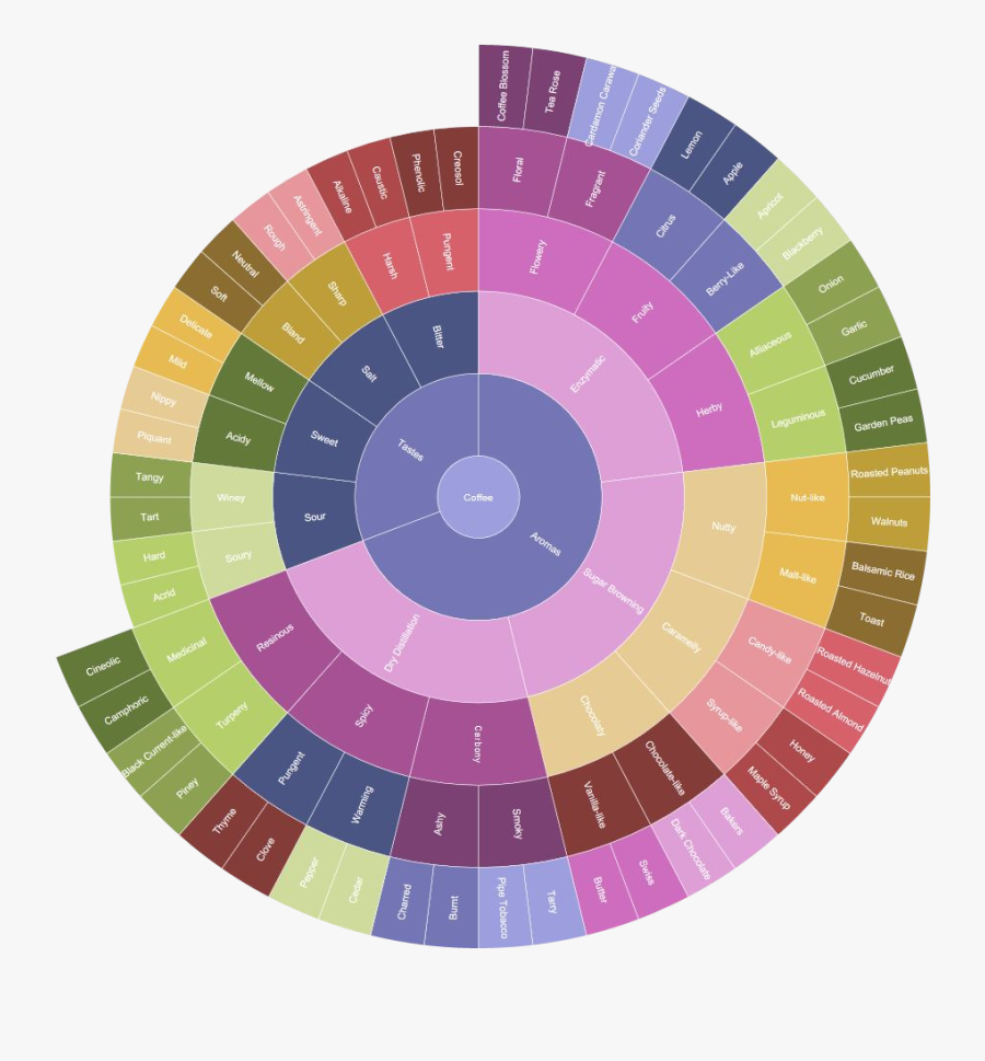 Transparent Sunburst Clipart - Wheel Of Flavors No Background, Transparent Clipart