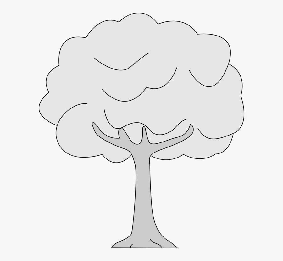 Line Art,plant,flower - Desen Cu Un Copac, Transparent Clipart