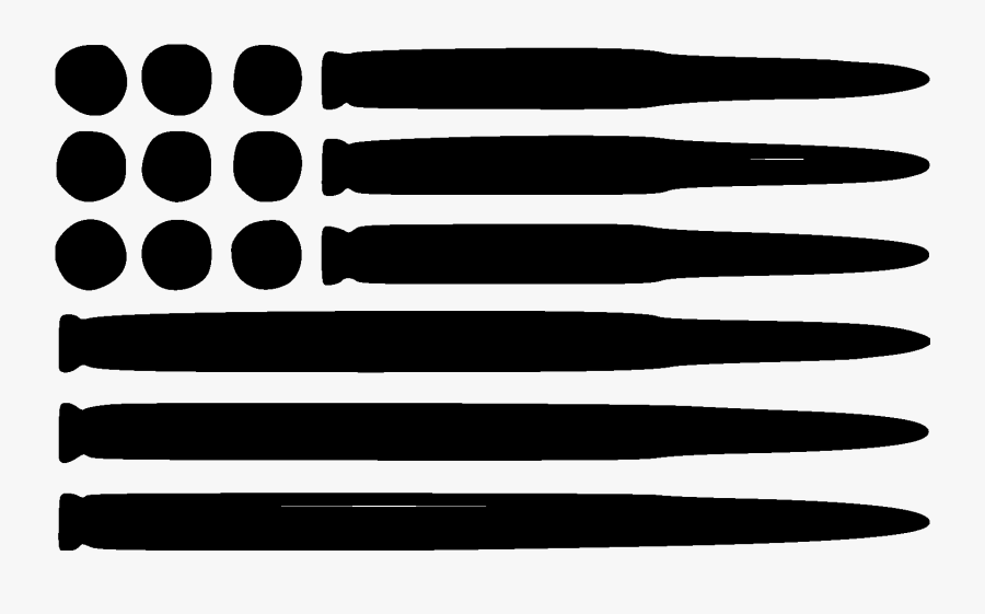 Flag-bullets File Size - Png Black Png American Flag, Transparent Clipart