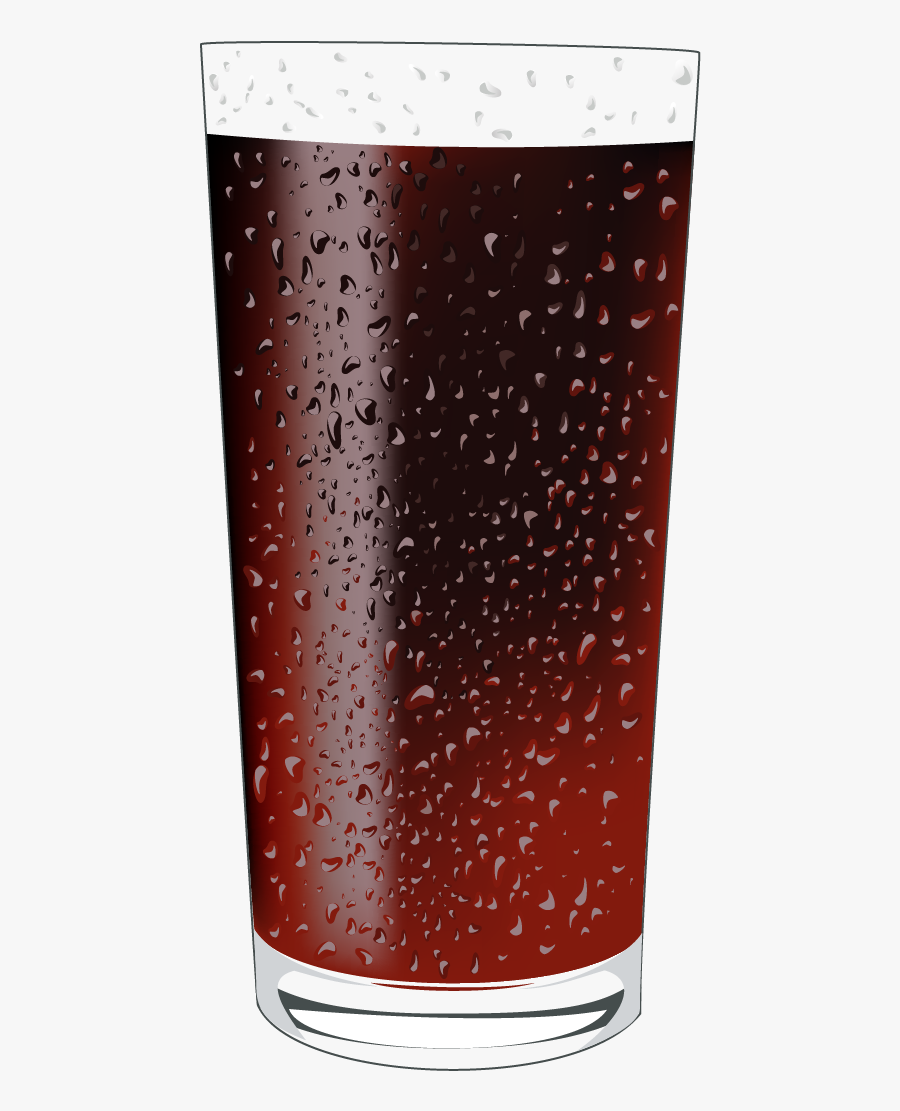 Coca-cola Drink Pint Glass - Vector, Transparent Clipart
