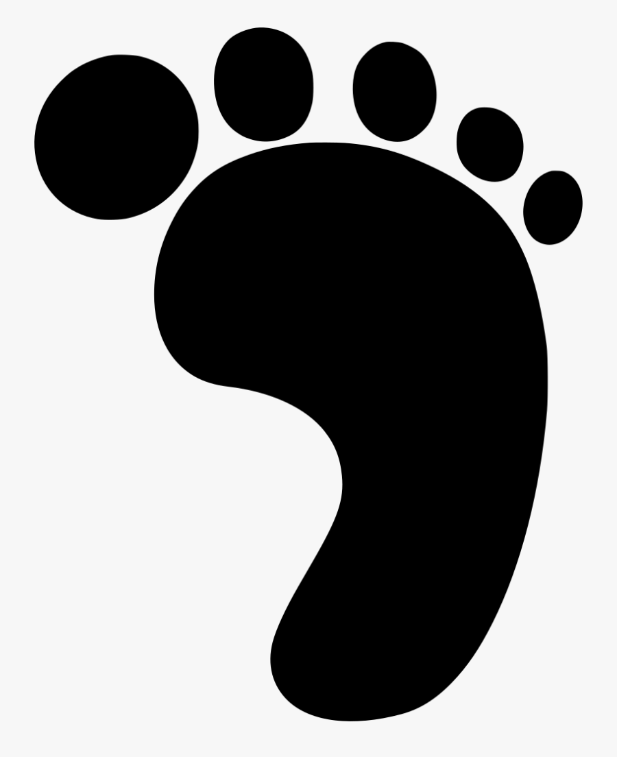 Grey Baby Foot Prints, Transparent Clipart