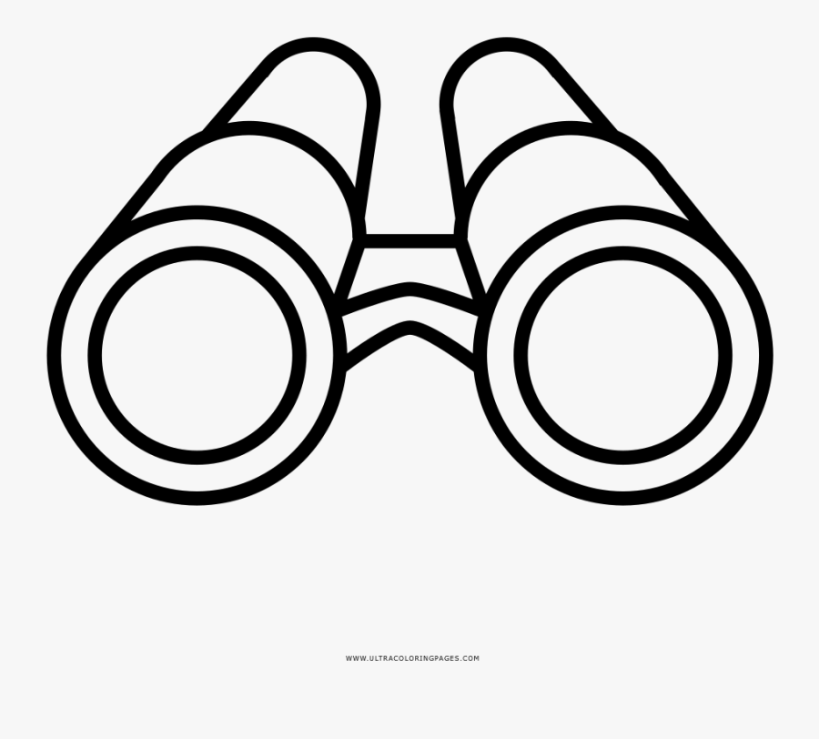 Coloring Book Glasses - Binocular Drawing, Transparent Clipart