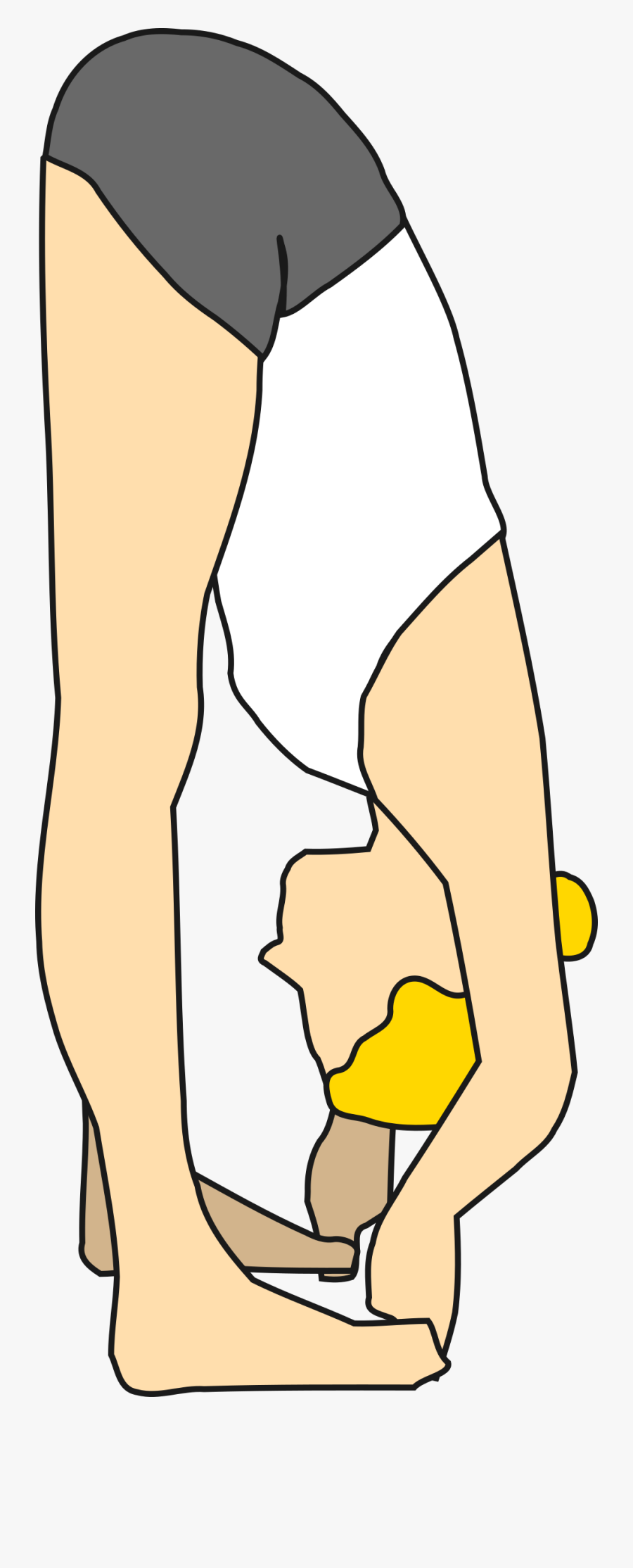 Padangusthasana Clip Arts - Exercise Make Hair Grow, Transparent Clipart