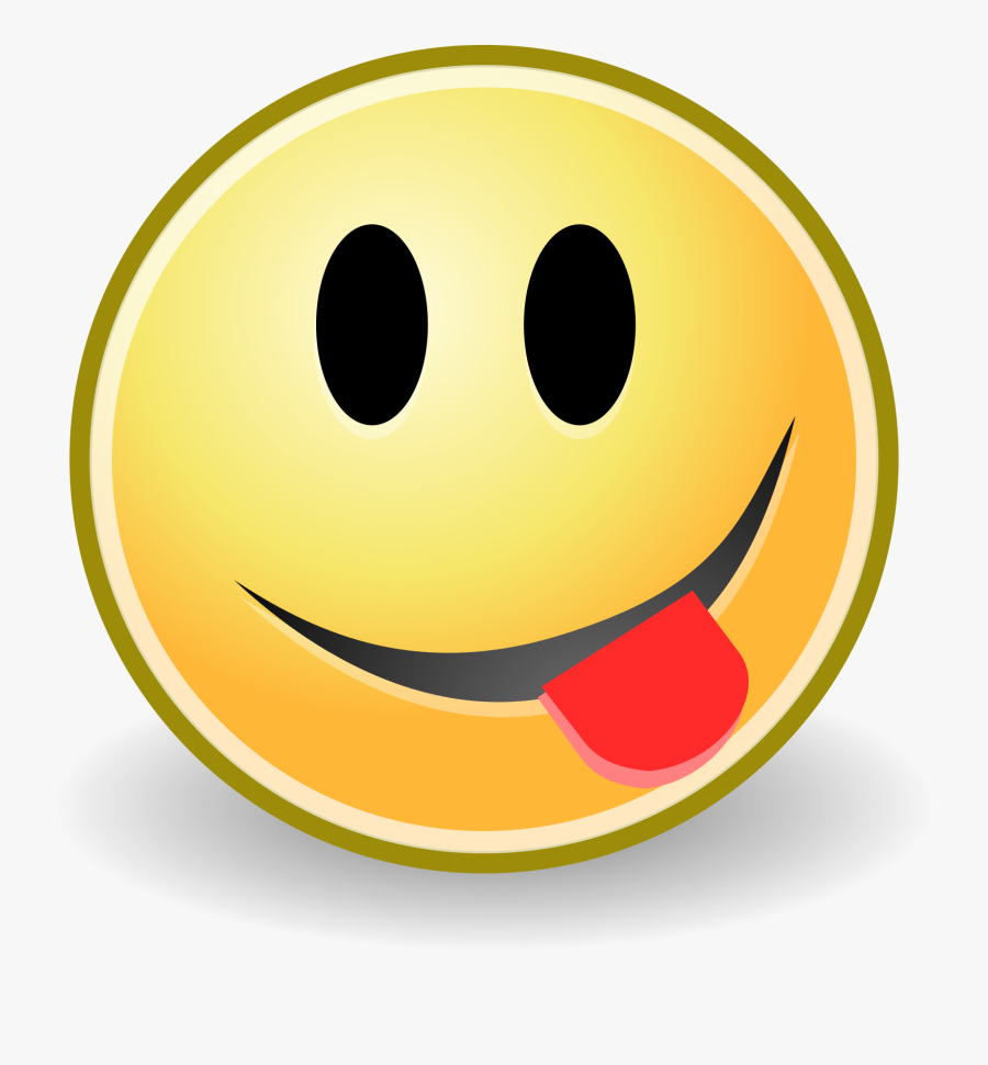 Fileface Tongue - Smiley With A Tongue, Transparent Clipart