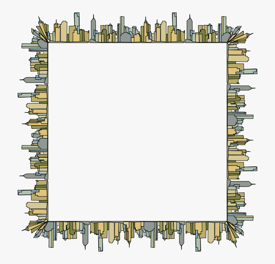 Melbourne Skyline Square - Melbourne, Transparent Clipart