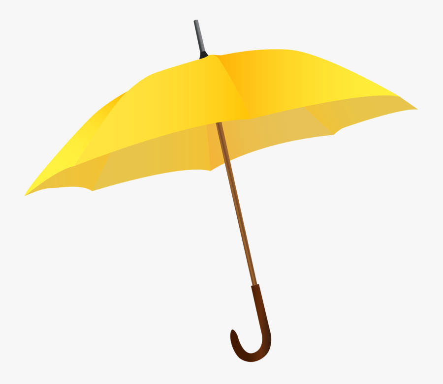 Umbrella Yellow Rain Icon - Yellow Umbrella Transparent, Transparent Clipart