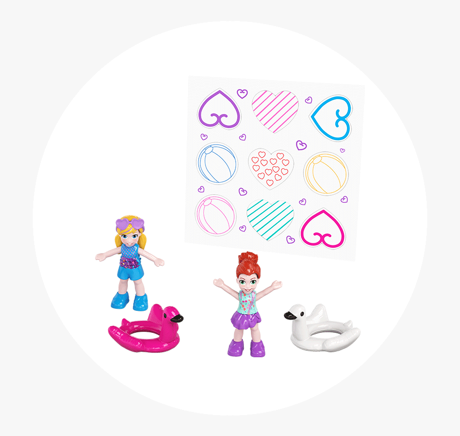 Polly Pocket Pocket World Flamingo Floatie Compact - Polly Pocket 2018 Flamingo, Transparent Clipart