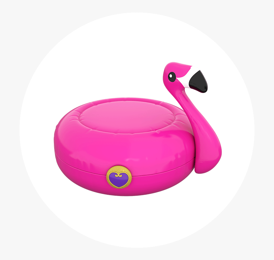 Polly Pocket Flamingo Compact, Transparent Clipart