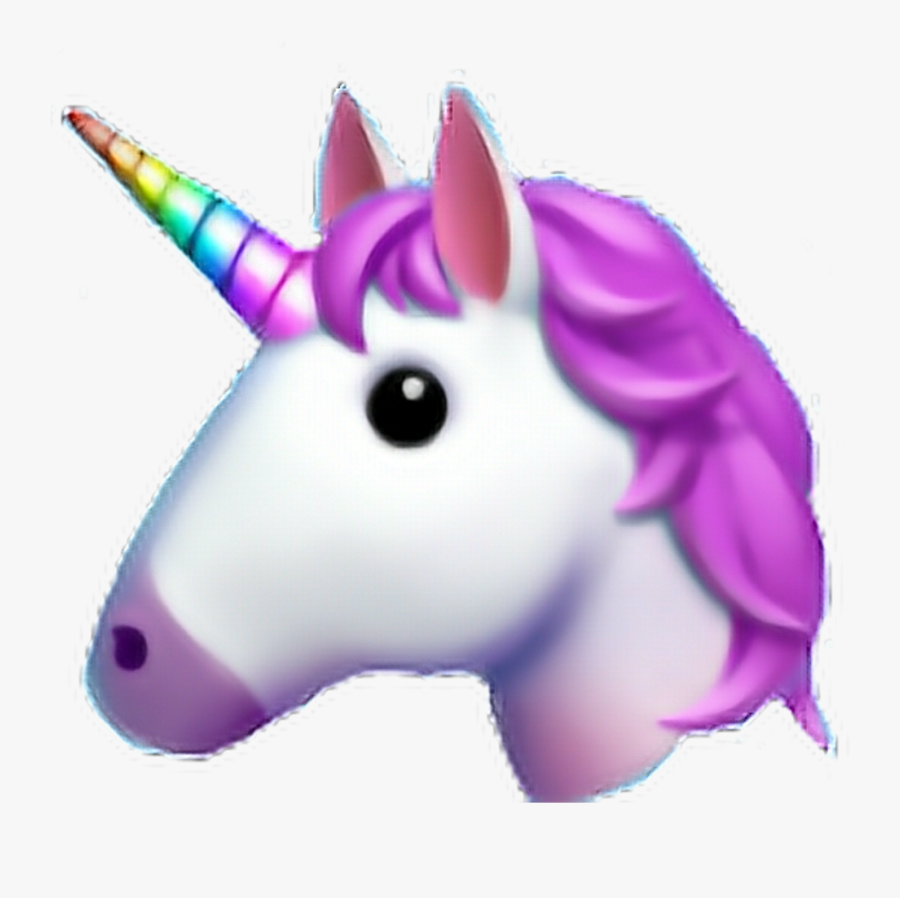 Sticker Unicornio Unicorn Emoji - Unicorn Emoji Transparent Background, Transparent Clipart