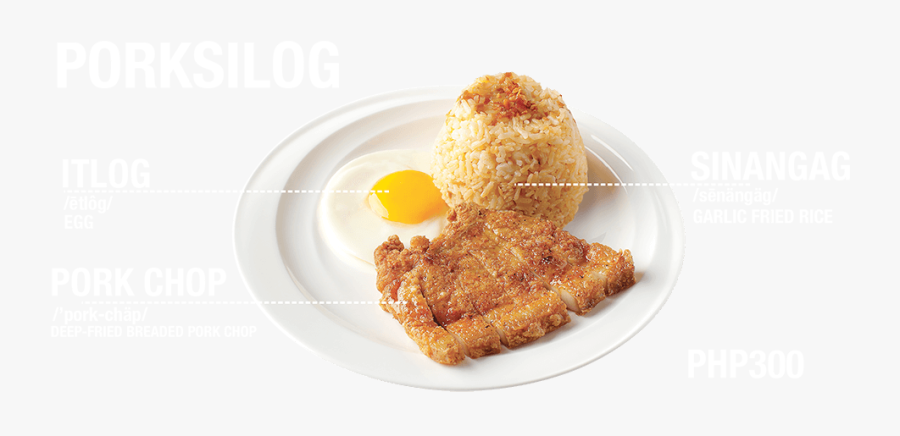 Breaded Porksilog, Transparent Clipart