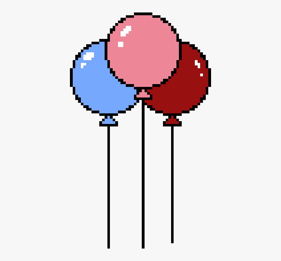 Transparent Balloon Pixel Art, Transparent Clipart