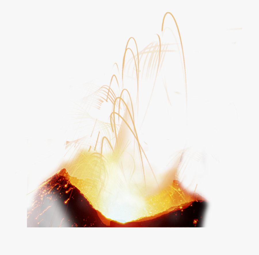 #volcano #volcanos #lava #fire #eruption #eruptions - Flame, Transparent Clipart