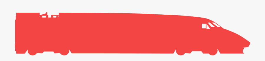 Bullet Train Silhouette, Transparent Clipart