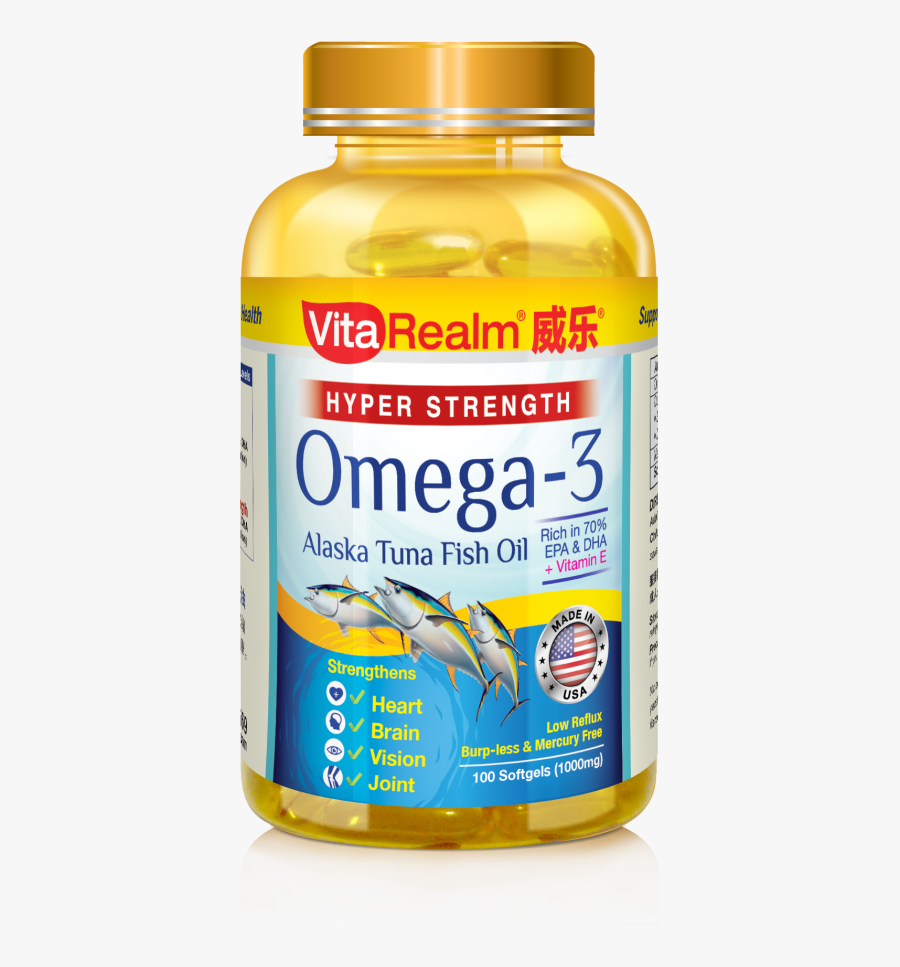 Transparent Tuna Fish Png - Fish Oil Supplements, Transparent Clipart