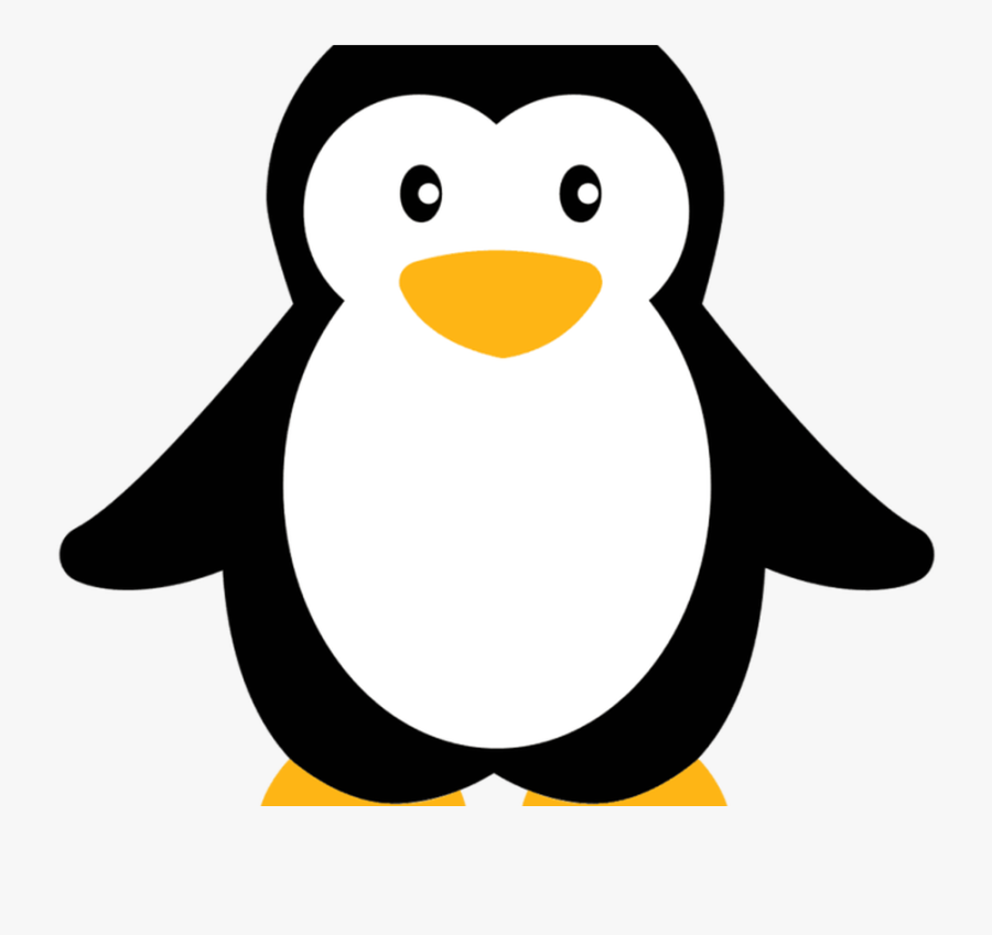Download Clip Art - Cute Penguin Black And White, Transparent Clipart