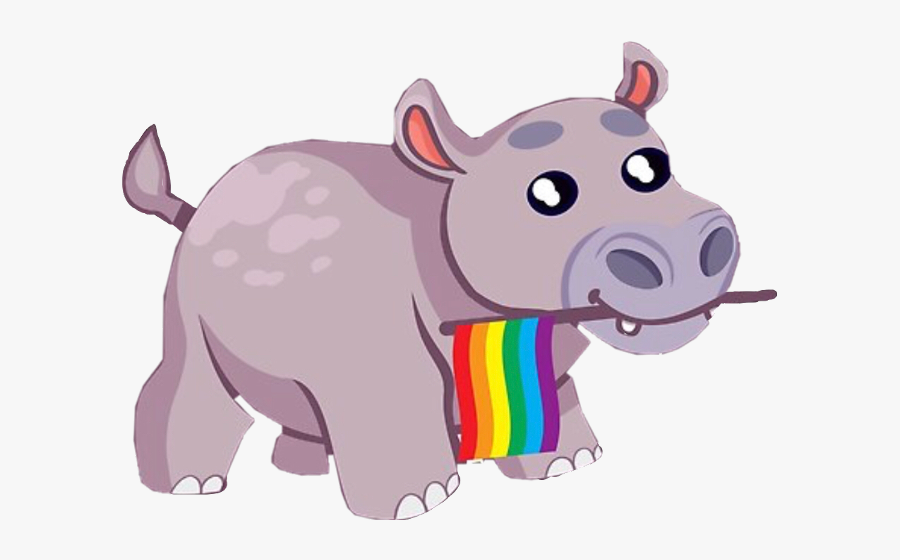 Schippopotamus Hippopotamus Hippo Hipopotamo Lgbt Freetoedit - Hipopotamo Gay, Transparent Clipart
