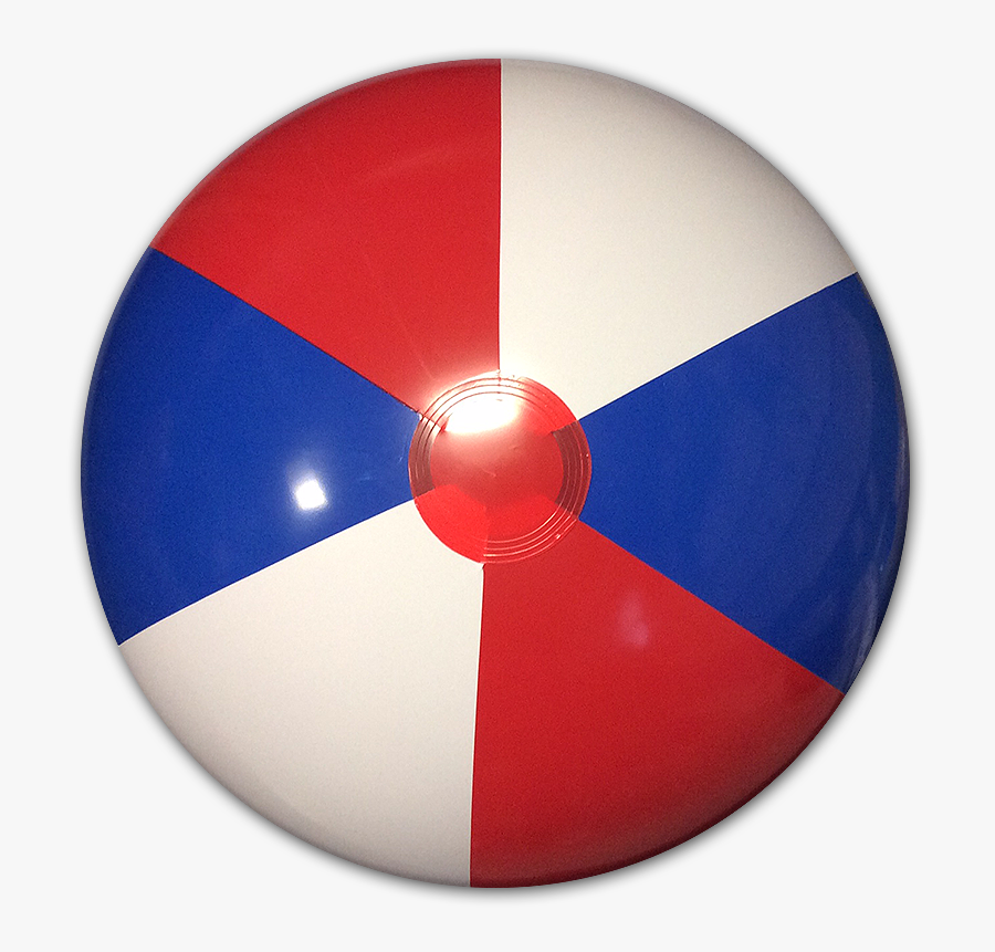 Largest Selection Of Beach Balls With Fast Delivery - Red White Blue Beachball, Transparent Clipart