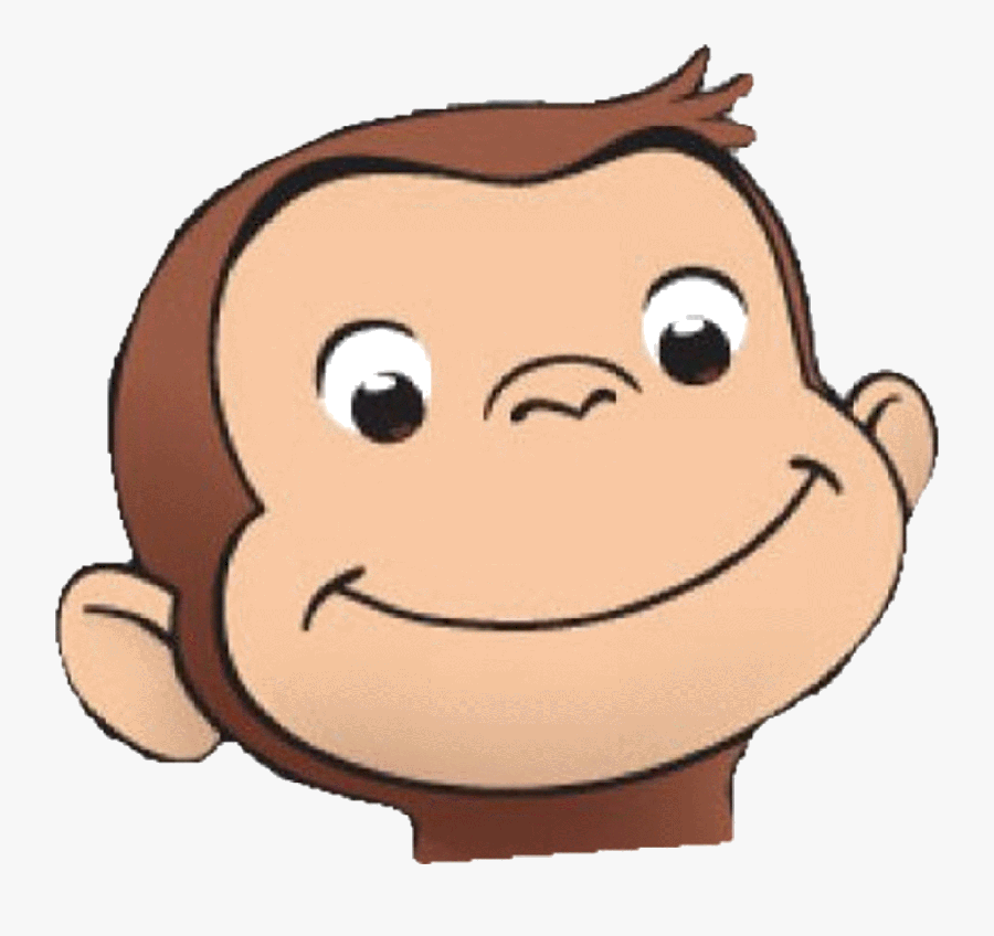 Monkey Collection - Curious George Face Clipart, Transparent Clipart