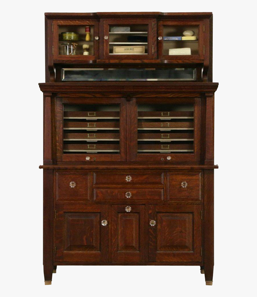 Clip Art Oak Raised Panel Antique - China Cabinet, Transparent Clipart