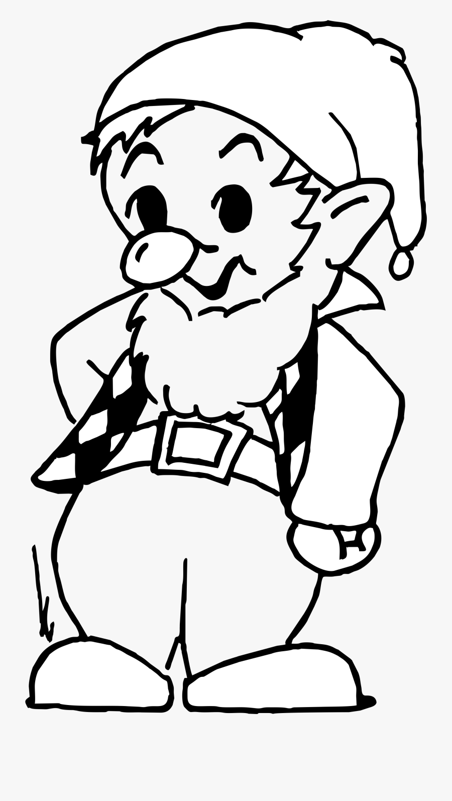 Garden Gnome Coloring Book Drawing Elf - Gnome, Transparent Clipart