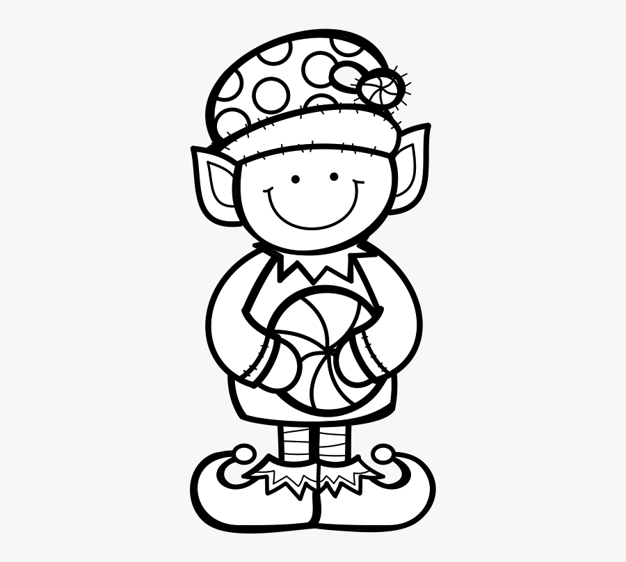 Pin By Pamela Langdon - Duende De Navidad Para Colorear, Transparent Clipart