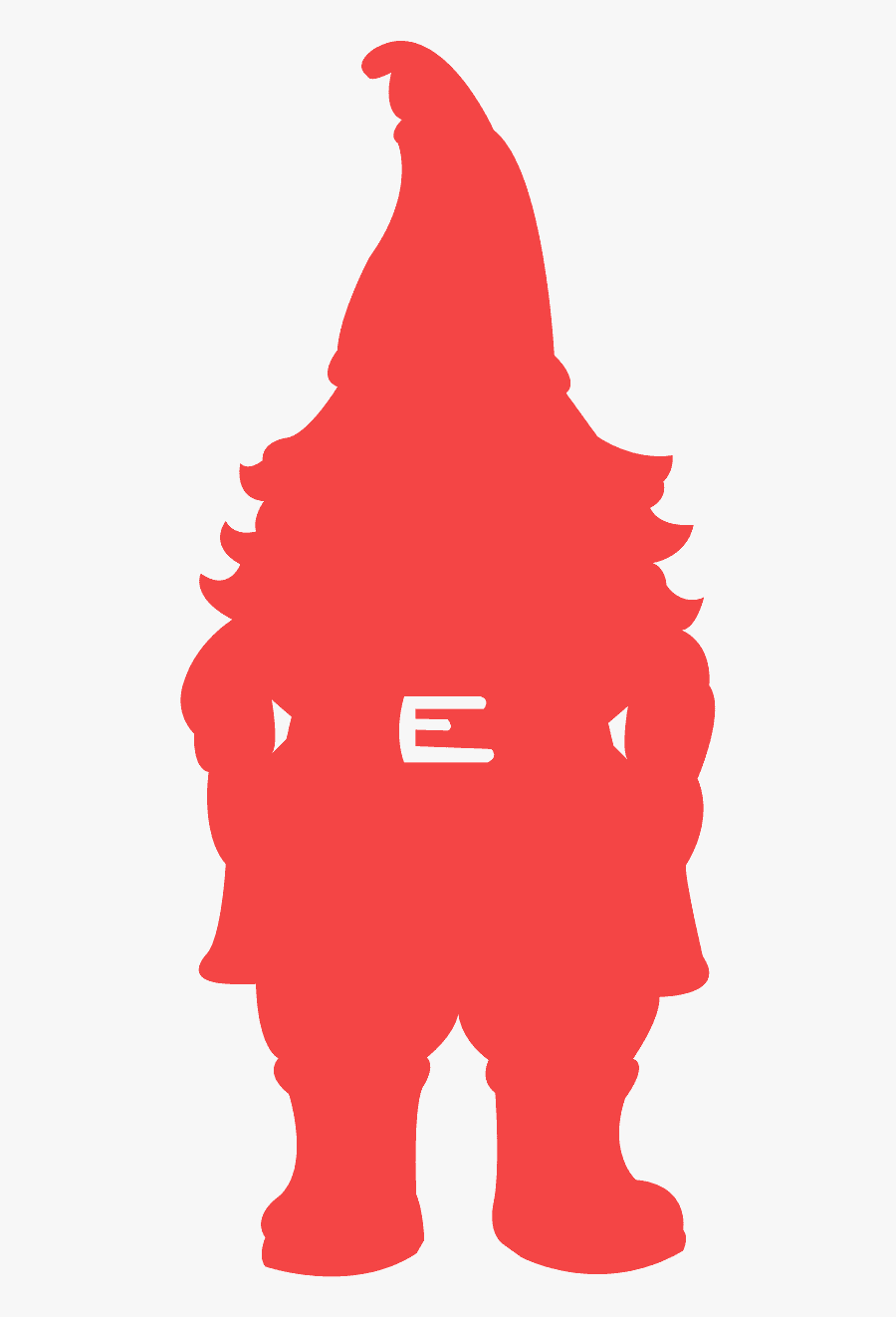Purple Gnome Outline Png, Transparent Clipart