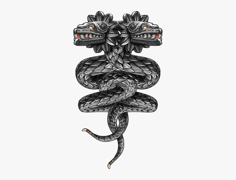 Tattoo Maya Quetzalcoatl Serpent Double-headed Civilization - Quetzalcoatl Png, Transparent Clipart