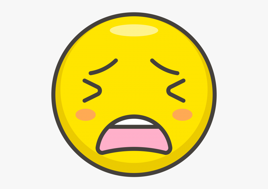 Tired Face Emoji - Icon, Transparent Clipart