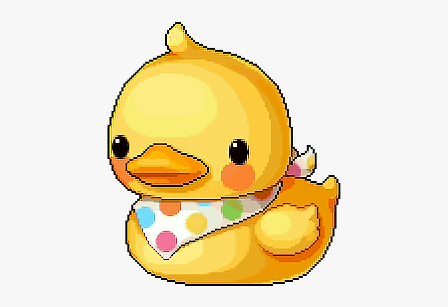 #kawaii #pixel #tumblr #kawaiipixel #duck #yellow #ducks - Maplestory Giant Ducky Chair, Transparent Clipart