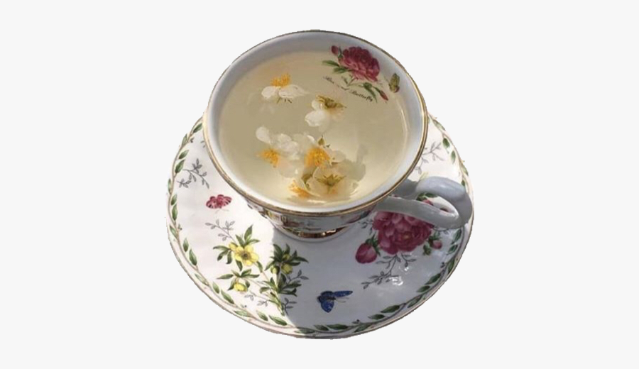 #moodboard #aesthetic #vintage #tea #teacups #cups - Tea Aesthetic Transparent Png, Transparent Clipart