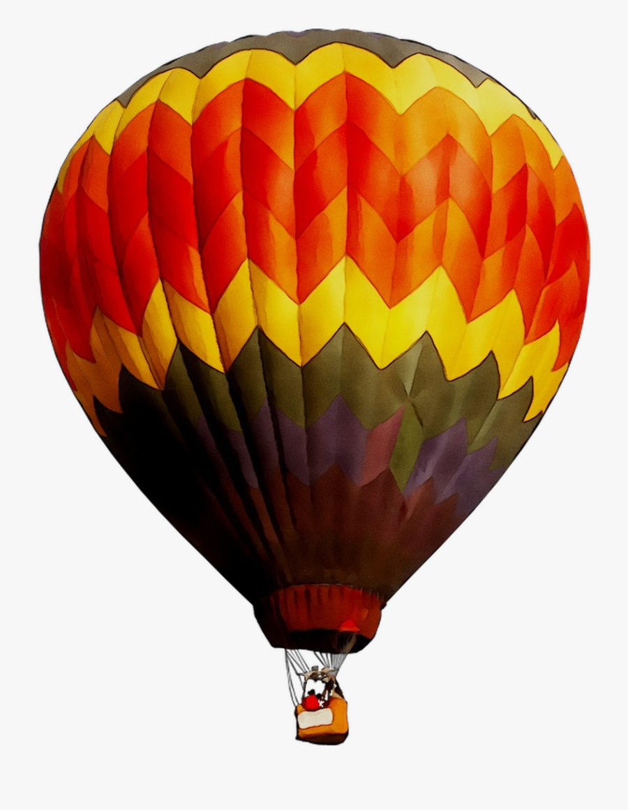 Hot Air Balloon Orange S - Transparent Hot Air Balloon, Transparent Clipart