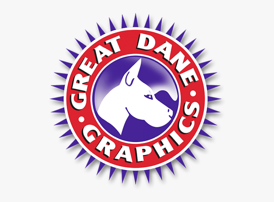 Great Dane Graphics Logo, Transparent Clipart