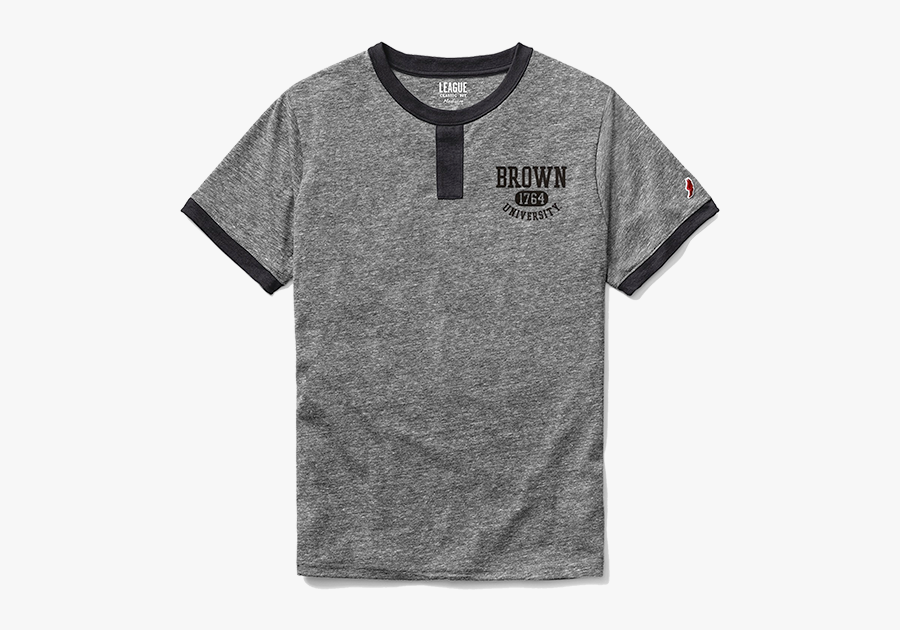 Brown University Campus Shop - Ringer T With Tab, Transparent Clipart