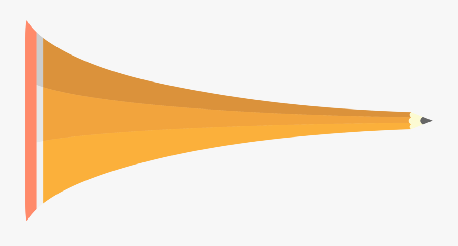 Flag Banner Pencil Transparent - Illustration, Transparent Clipart