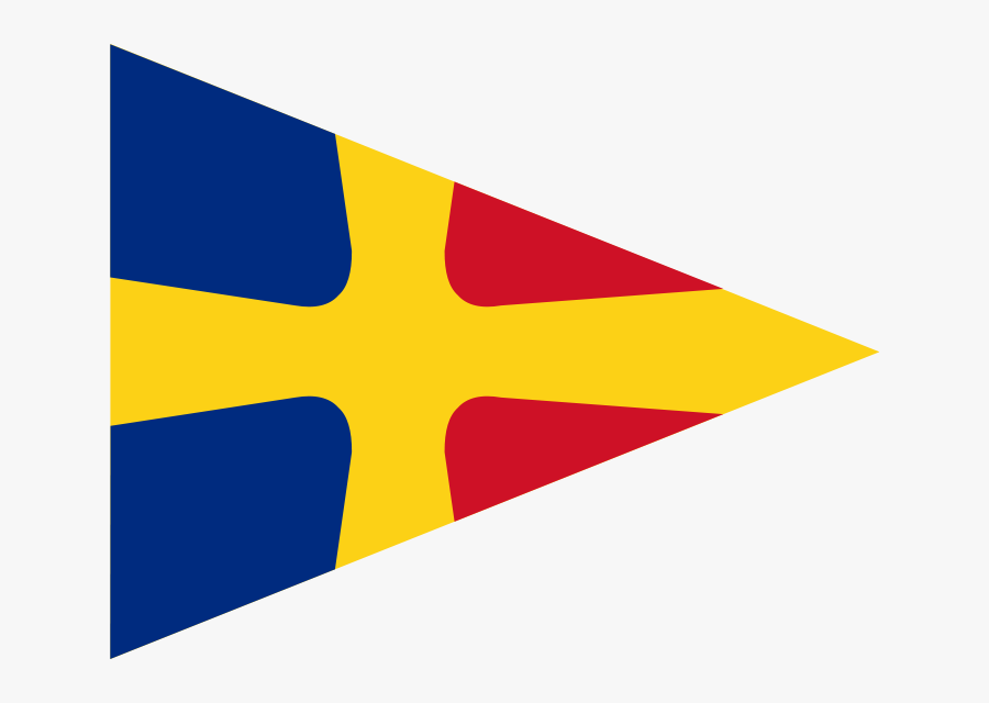 Pennant Svg Yellow Flag - Romania Flags Ww2, Transparent Clipart