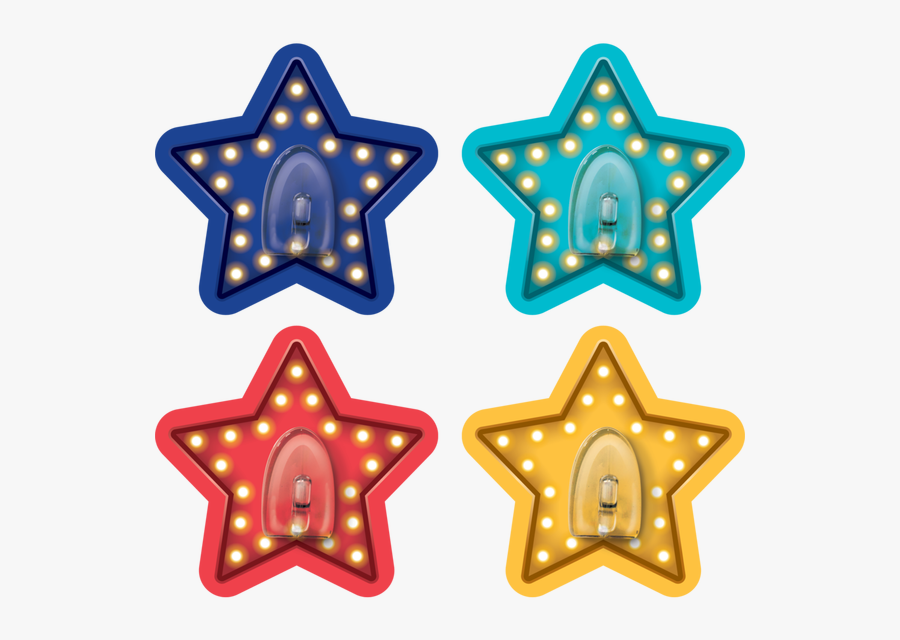 Clingy Thingies Marquee Stars Hooks - Marquee Stars, Transparent Clipart