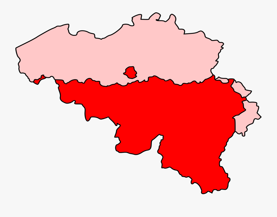 French-speaking Electoral College Clipart , Png Download - Ww1 Map Of Belgium, Transparent Clipart