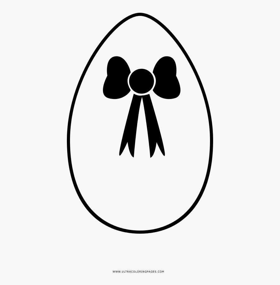 Easter Egg Coloring Page - Cartoon, Transparent Clipart