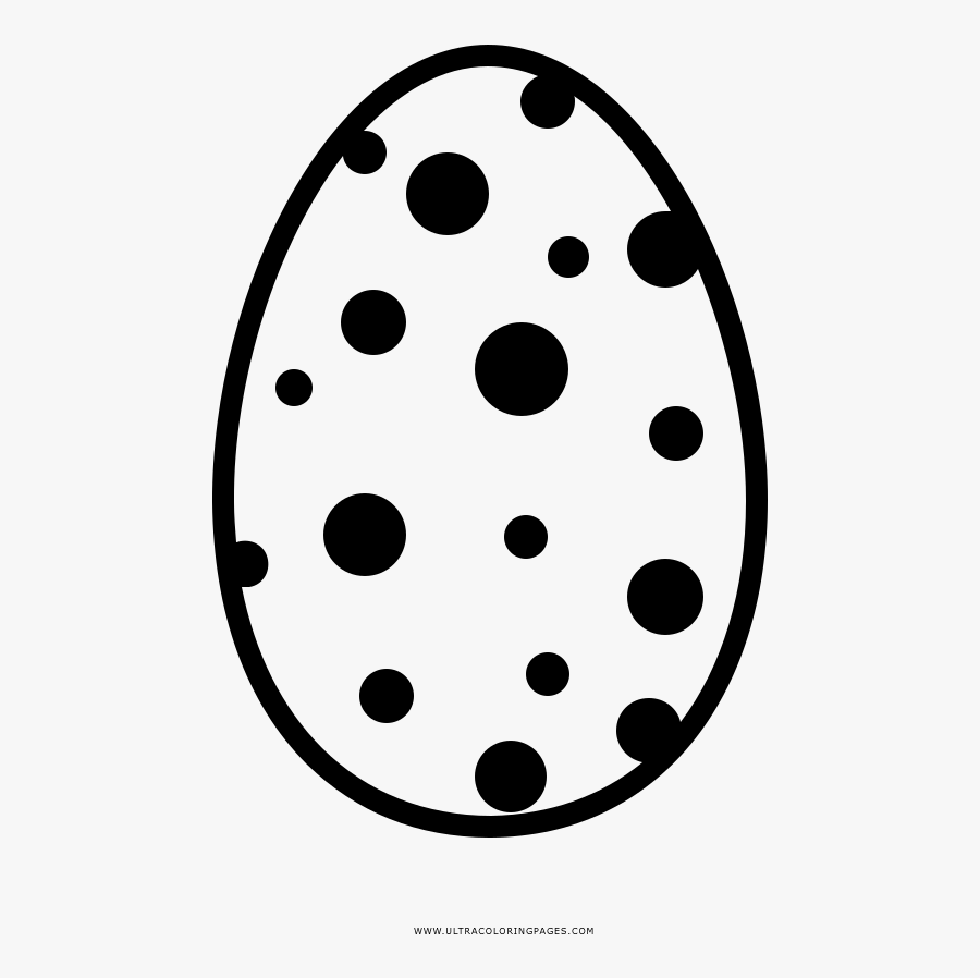 Easter Egg Coloring Page - Circle, Transparent Clipart