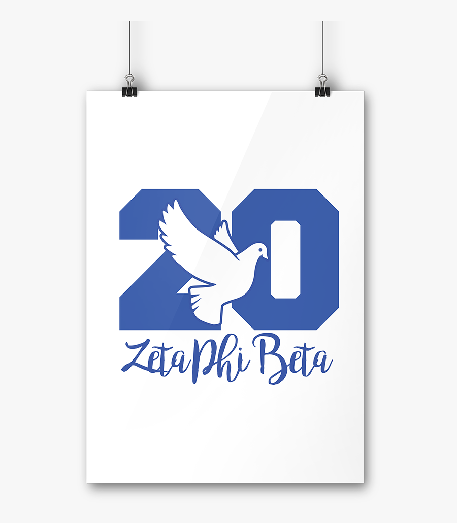 Dove Clipart Zeta Phi Beta - Zeta Phi Beta Line Anniversary Shirts, Transparent Clipart