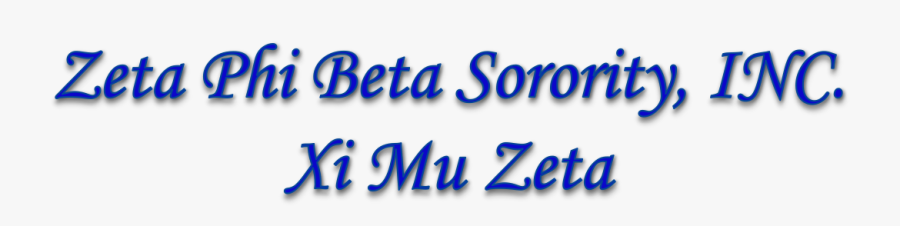 Zeta Phi Beta Sorority, Inc - Majorelle Blue, Transparent Clipart