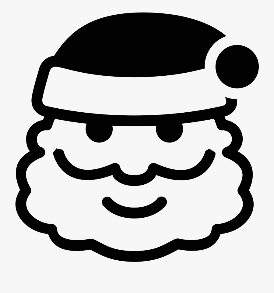 This Particular Icon Features A Curvy Shape That Resembles - Santa Icon Vector Free, Transparent Clipart